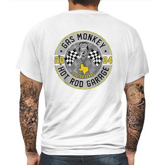 Gas Monkey Garage Racer Style Badge Mens Back Print T-shirt | Favorety