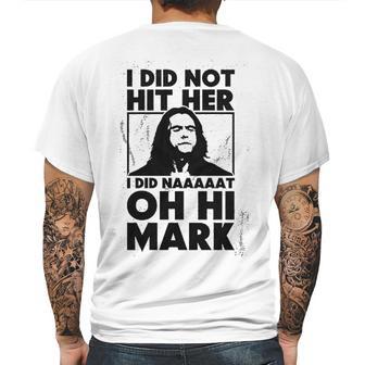 Geek Teez Oh Hi Mark Mens Back Print T-shirt | Favorety UK