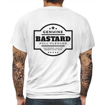 Genuine Bastard Mens Back Print T-shirt | Favorety CA