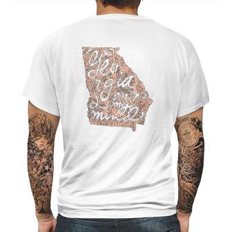 Georgia Peach State Atlanta Georgia On My Mind Mens Back Print T-shirt | Favorety UK