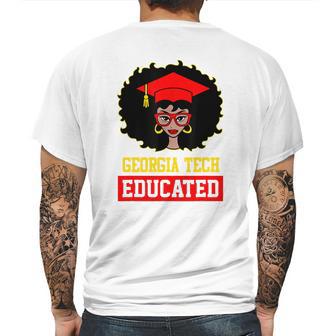 Georgia Tech Educated Black Girl Graduate University Black History Month Proud Black Gift Mens Back Print T-shirt | Favorety CA