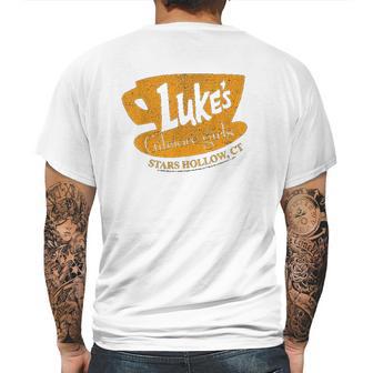 Gilmore Girls Lukes Stars Hollow Mens Back Print T-shirt | Favorety