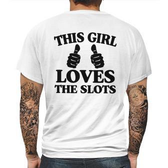 This Girl Loves The Slots Mens Back Print T-shirt | Favorety