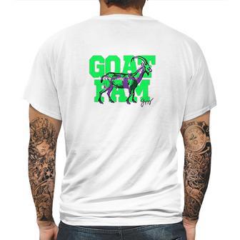 Goat Fam Mens Back Print T-shirt | Favorety