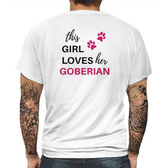 Goberian Gift This Girl Loves Her Goberian Mens Back Print T-shirt | Favorety UK