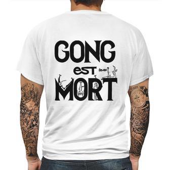 Gong Est Mort Mens Back Print T-shirt | Favorety UK