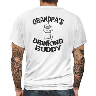 Grandpa Drinking Buddy Baby One Piece Mens Back Print T-shirt | Favorety AU