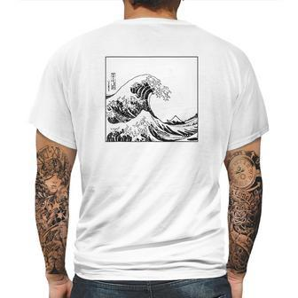 The Great Wave Off Kanagawa Mens Back Print T-shirt | Favorety