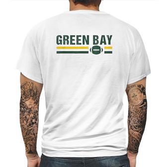 Green Bay Football Wisconsin Mens Back Print T-shirt | Favorety