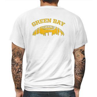 Green Bay Skyline Green Bay Football Mens Back Print T-shirt | Favorety