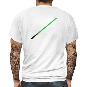 Green Light Saber T-Shirt Mens Back Print T-shirt | Favorety CA