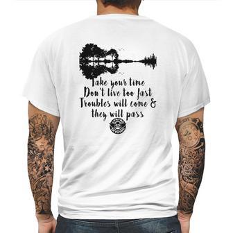 Guitar Lynyrd Skynyrd Take Your Time Don’T Live To Fast Mens Back Print T-shirt | Favorety UK