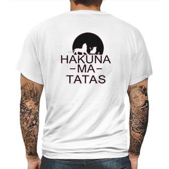 Hakuna Ma Tatas Funny Mens Back Print T-shirt | Favorety