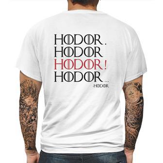 Hodor Hodor Mens Back Print T-shirt | Favorety UK