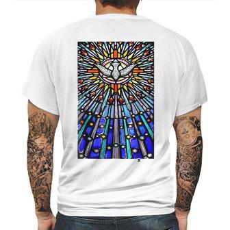 Holy Spirit Descending Like A Dove Mens Back Print T-shirt | Favorety AU