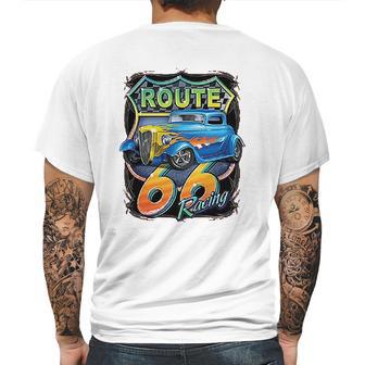 Hot Rod Route 66 Sign Mens Back Print T-shirt | Favorety DE