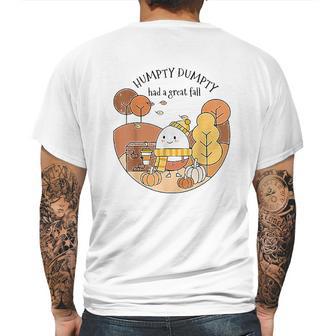 Humpty Dumpty Had A Great Fall Happy Day Mens Back Print T-shirt | Favorety AU