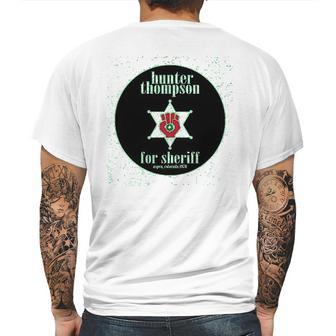 Hunter S Thompson For Sheriff Books Funny Costume Mens Back Print T-shirt | Favorety CA