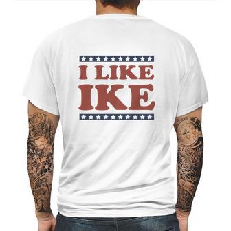 I Like Ike Mens Back Print T-shirt | Favorety