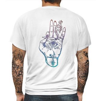 Illuminati Smoking Spliff Hand Stoner 420 Mens Back Print T-shirt | Favorety CA