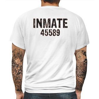 Inmate 45589 Mens Back Print T-shirt | Favorety CA