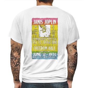 Janis Joplin Freedom Hall Poster Fitted Jersey Mens Back Print T-shirt | Favorety