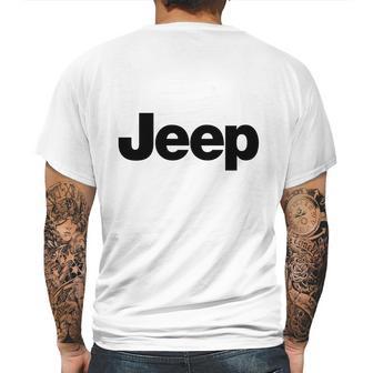 Jeep Classic Word Art Mens Back Print T-shirt | Favorety