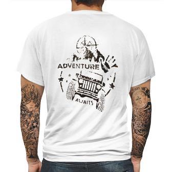 Jeep Road Travel Aesthetic Gift 2022 Mens Back Print T-shirt | Favorety AU