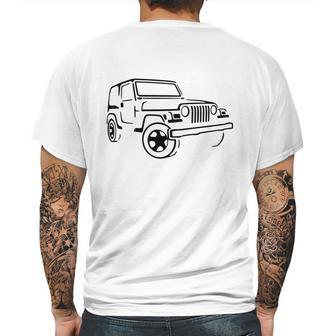 Jeep Wrangler 4X4 Rock Crawler Shirt Mens Back Print T-shirt | Favorety AU