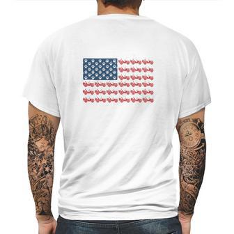 Jeeps And Paw Dog American Flag 4Th Of July Independence Day H Mens Back Print T-shirt | Favorety CA