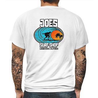 Joes Surf Shop Graphic Art Mens Back Print T-shirt | Favorety