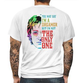 John Lennon Dreamer Mens Back Print T-shirt | Favorety