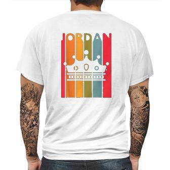 Jordan Gift Idea For Boys Men First Name Vintage Jordan Mens Back Print T-shirt | Favorety AU