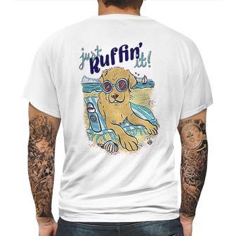 Just Ruffin It Mens Back Print T-shirt | Favorety