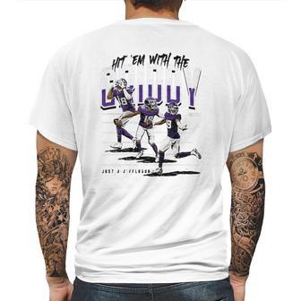 Justin Jefferson Griddy Dance Mens Back Print T-shirt | Favorety AU