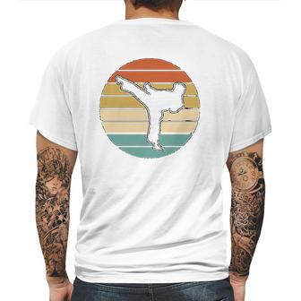 Karate Martial Arts Silhouette Youth Mens Back Print T-shirt | Favorety UK