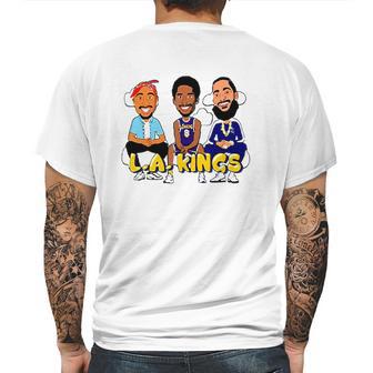 Kb Nipsey Pac La Legends Cartoon Artwork Mens Back Print T-shirt | Favorety