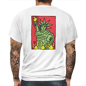 Keith Haring Funny Lady Liberty Mens Back Print T-shirt | Favorety CA