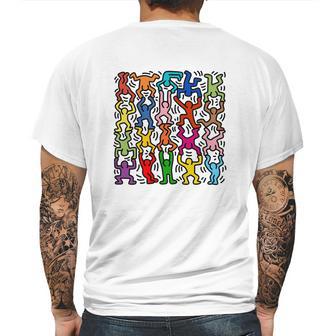 Keith Haring Gift Mens Back Print T-shirt | Favorety