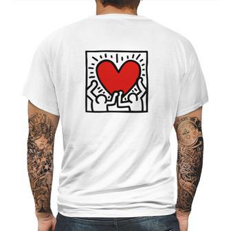 Keith Haring Heart Mens Back Print T-shirt | Favorety DE