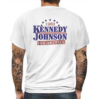 Kennedy Johnson 1960 Presidential Jfk Mens Back Print T-shirt | Favorety