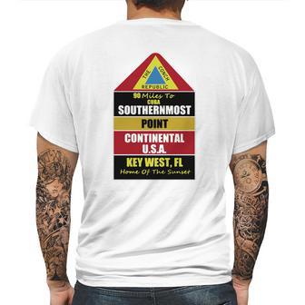 Key West Conch Republic Mens Back Print T-shirt | Favorety UK