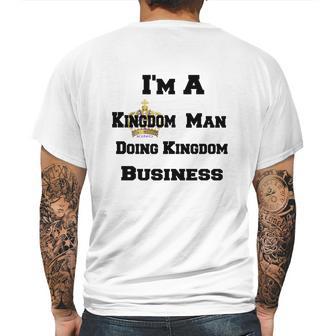 Kingdom Business Man Mens Back Print T-shirt | Favorety CA