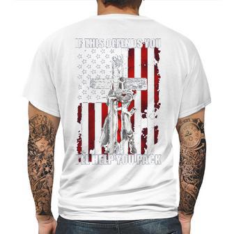 Knights Templar S If This Offends You Ill Help You Pack Mens Back Print T-shirt | Favorety CA