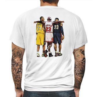 Kobe Jordan James The Greatest Of All Time Mens Back Print T-shirt | Favorety UK