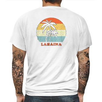 Lahaina Maui Vintage Sun Surf Throwback Vacation Mens Back Print T-shirt | Favorety UK