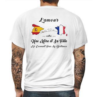 Lamour Entre Une Mère Et Sa Fille Ne Connaît Pas La Distance Mens Back Print T-shirt | Favorety CA