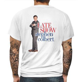 The Late Show With Stephen Colbert Portrait Graphic Mens Back Print T-shirt | Favorety UK