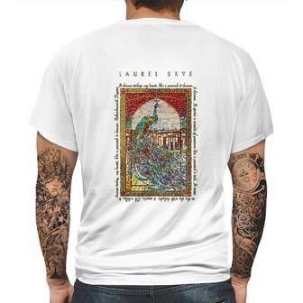 Laurel Skye Peacock Mosaic Art Mens Back Print T-shirt | Favorety CA