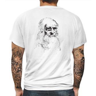 Leonardo Da Vinci Portrait Art Mens Back Print T-shirt | Favorety CA